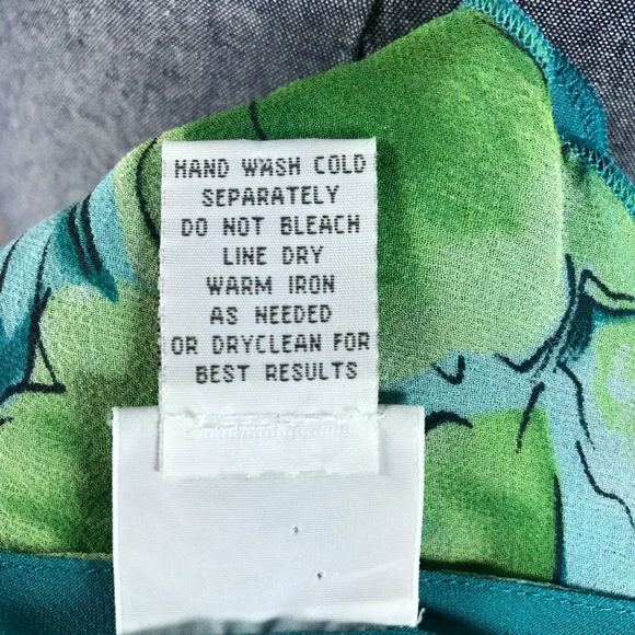 Giozgio Fiorline 100% Silk Spring Blouse Top M - Picture 8 of 8